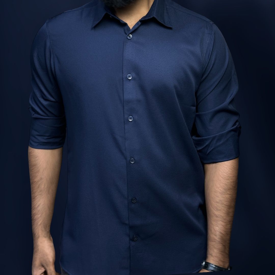 Navy Blue Colour Premium Formal Shirt