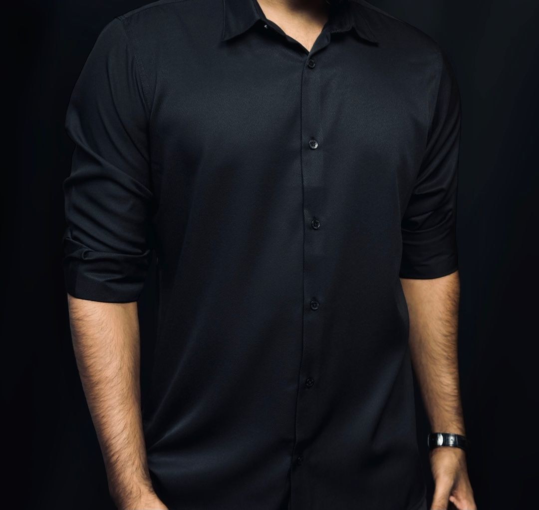 Black Colour Premium Formal Shirt
