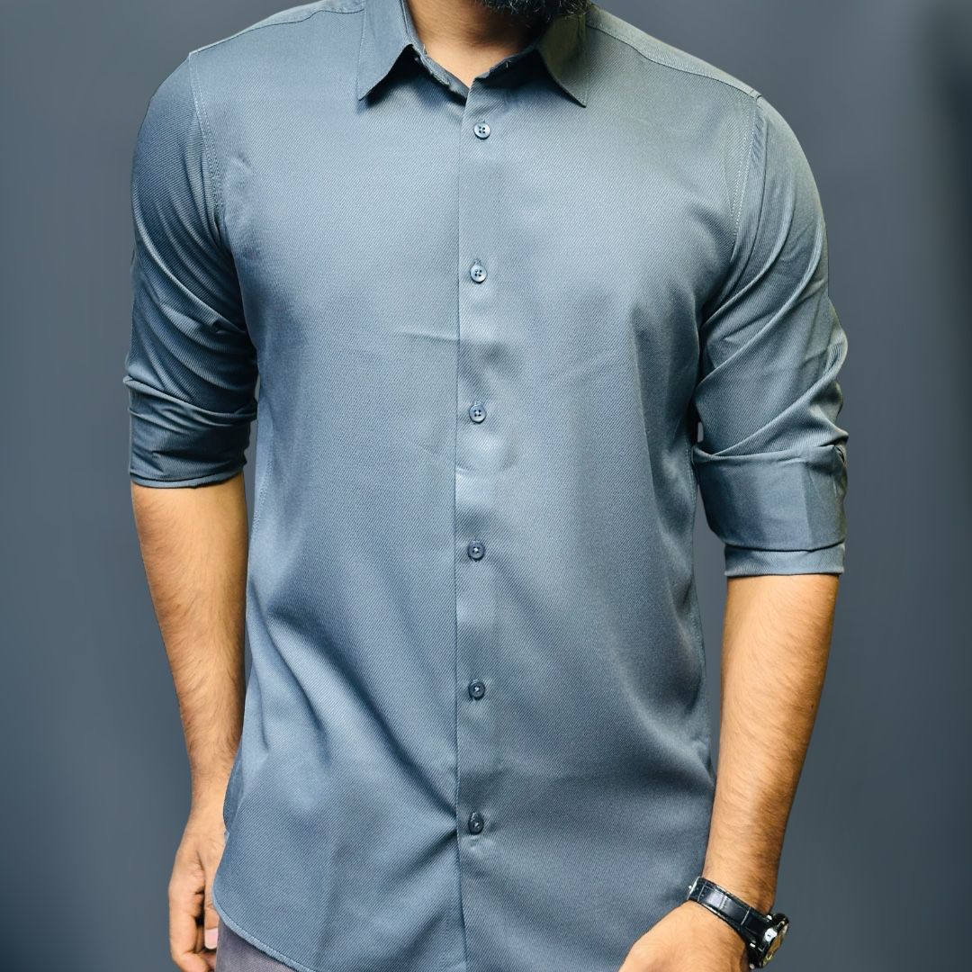 Ash Colour Premium Formal Shirt