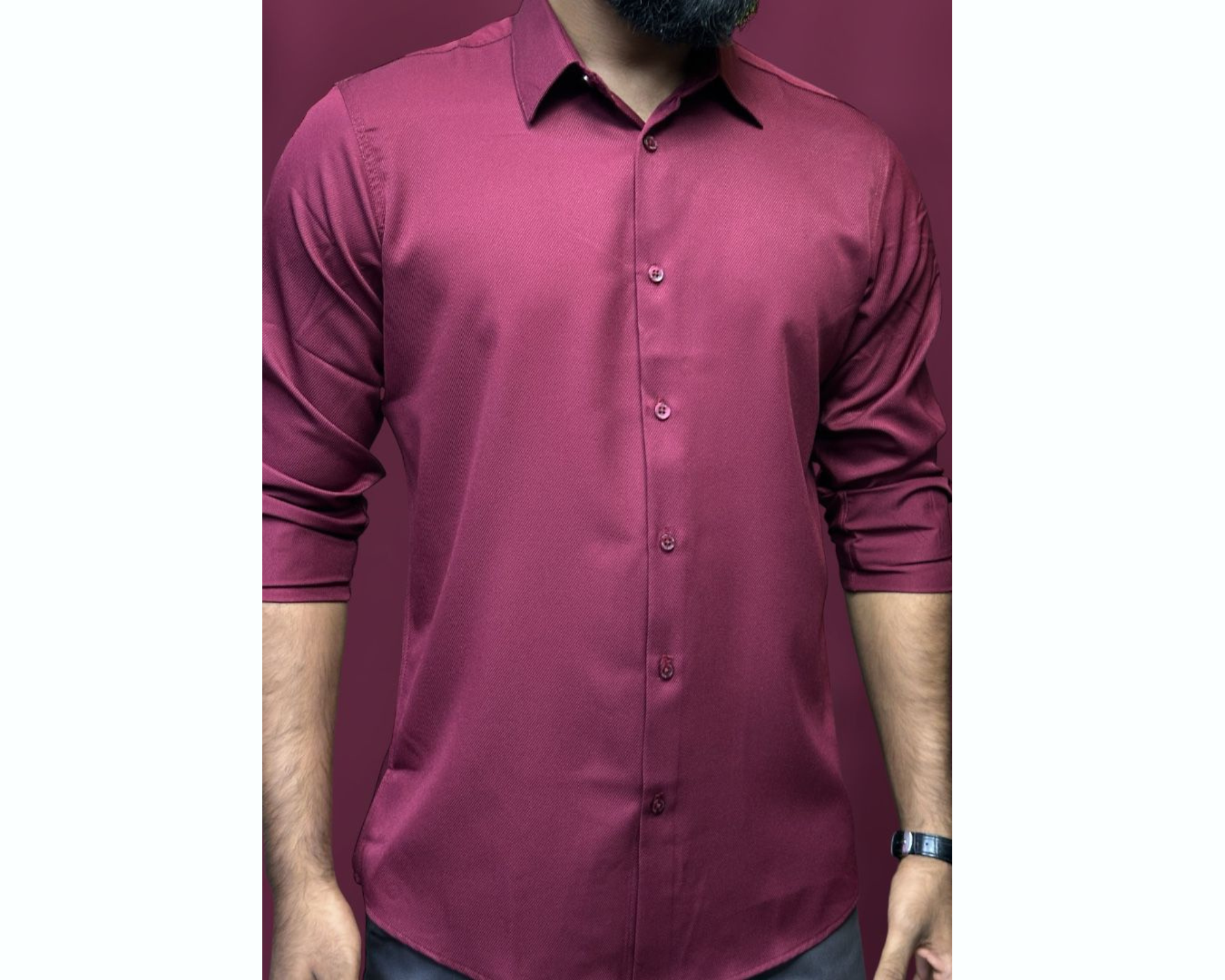 Meroon Colour Premium Formal Shirt
